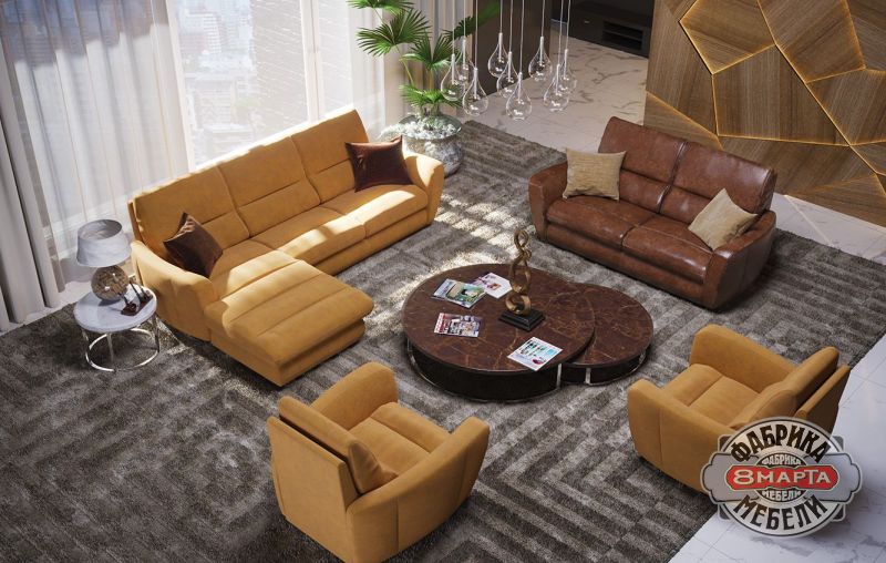 угловой диван Форвард, вариант №3, фото 8 марта