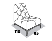 габаритные размеры кресла 8 Марта Люмьер